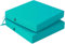PRIMEPATIO Stuhlkissen 45x45 2er Set für den Außenbereich, wasserdichte Schaumstoff Sitzkissen Outdoor, Garten Sitzpolster Stuhl, Terrassenstuhl mit Bändern, Esszimmerstuhl Stuhlauflage, Himmelblau