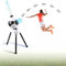 DRYIC Badminton-Serviermaschine, automatische Badminton-Serveball-Maschine, Trainingsballmaschine, Badminton-Pitching-Maschine ()