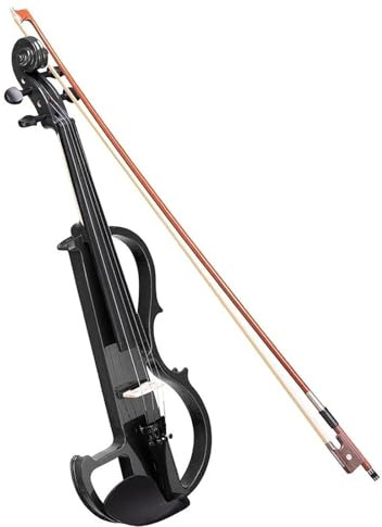 Erwachsenen geige Anfänger Elektrische Violine In Voller Größe Massivholz Geigenklang Glatt Nicht Störend Brasilholz Bogen Steg-Kit