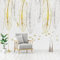 XLMING Goldene Feder 3D Tapete Wohnzimmer Sofa Schlafzimmer Esszimmer Home Dekoration Wand-250cm×170cm