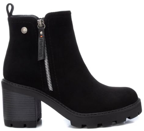 REFRESH - Freizeitstiefeletten Damen Schwarz - Bequeme und vielseitige Schuhe - Casual Mode - Modell 17212501 (Größe 41)