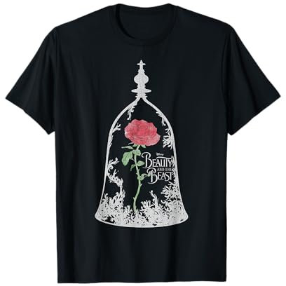 Bocal en verre Disney La Belle et la Bête Rose T-Shirt