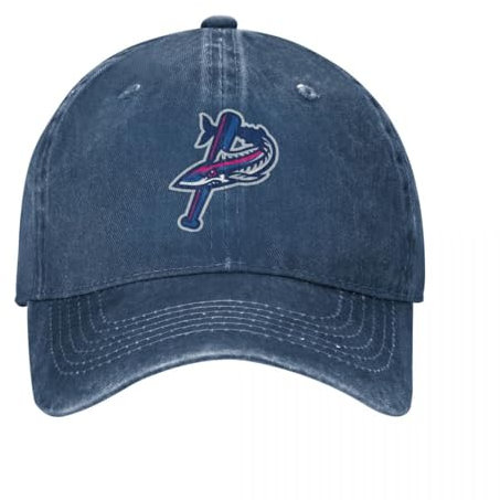 OOAXBEED Basecap Coole Pensacola Blue Wahoos Icon Baseballkappe, Thermovisier, Rugby-Golfmütze, Mütze für Damen und Herren