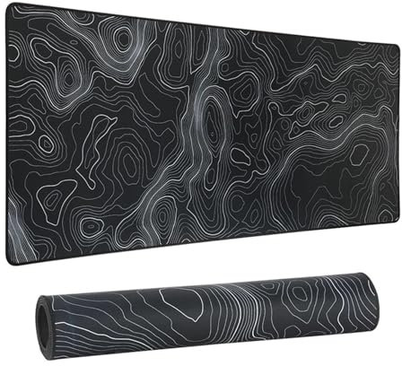 HUANGSHIJUNOUS Tapis de Souris, Tapis de Bureau, Tapis de Clavier, Tapis de Bureau d'ordinateur, Bords Cousus en Caoutchouc antidérapants, Tapis de Souris de Jeu(50x100 cm)