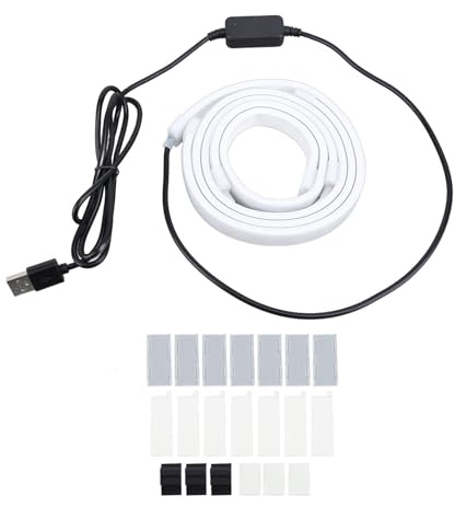 Gaming -Licht für 27 -Zoll -PC -, 65 LED -Perlen RGB -LED -Strip -Hintergrundbeleuchtung Hinter TV -LED -Streifenleuchten, die die Computerlichtleiste Hinter Synchronisieren