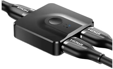 LOKLNEYK Kompatibel Mit UGREEN/Mi, 4K HDMI-Switch – Bidirektionale Funktion, Funktioniert Mit Xbox/PS4/TV-Box(Black)