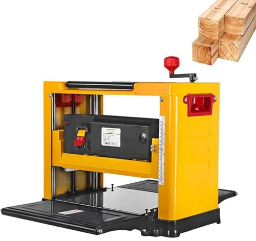 KLYDBMYT Raboteuse d'épaisseur, raboteuse électrique d'établi 2000 W, dégauchisseuse Multi-Angles réglable de 33 cm pour la Coupe du Bois, 8000 TR/Min