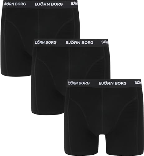 Björn Borg Herren Noos Kontrast Solids 3er-Pack Pack Boxershorts