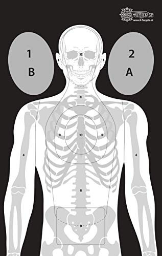 X-Targets Große Tactical Zielscheiben/Format: 53 x 84 cm/Papier 120g/m² (20 Stück)