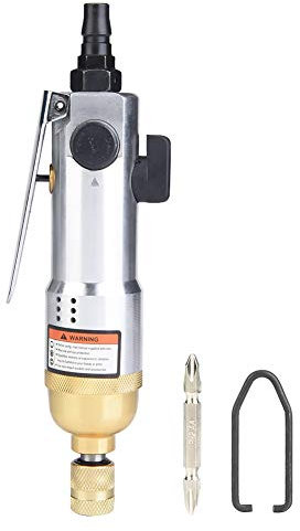 FTVOGUE Destornillador neumático de 1/4 Destornillador reversible de mano recta industrial 9000 rpm