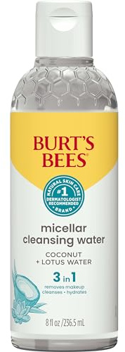 Burt's Bees Micellar Cleansing Water with Coconut & Lotus Extract, 8 Oz (Package May Vary)
