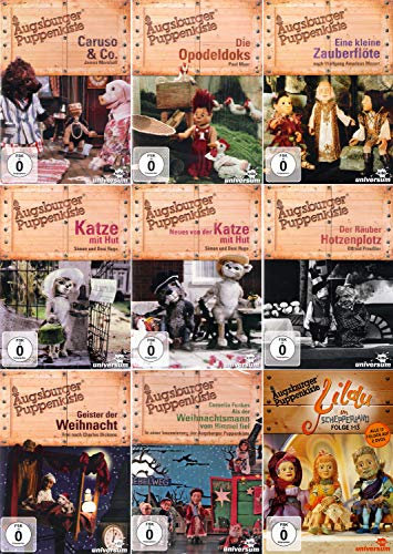 Augsburger Puppenkiste: Katze mit Hut + Lilalu + Opodeldoks + Räuber Hotzenplotz + Geister Weihnachten + Zauberflöte + Caruso & Co. [DVD]
