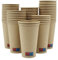 BAMI EINWEGARTKEL | Pappbecher | Kaffeebecher | Einwegbecher | Braun, Pappe Kraftpapier, 16oz. 400ml | NACHHALTIG | 100 Stück