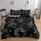 HOSIMA Universum Planet Astronaut Bettwäsche 200x200 für Kinder, Jungen Teenager Bettbezug-Set für Einzelbett, Moderne Cartoon Bedruckte Bettbezüge mit Reißverschluss und 80x80cm Kissenbezug