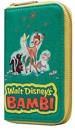 Loungefly Disney - Bambi - Portemonnaie - Amazon Exklusiv - Niedliches Sammelportemonnaie - Geschenkidee - Kartenhalter mit Mehreren Kartenfächern - Offizielle Merchandise