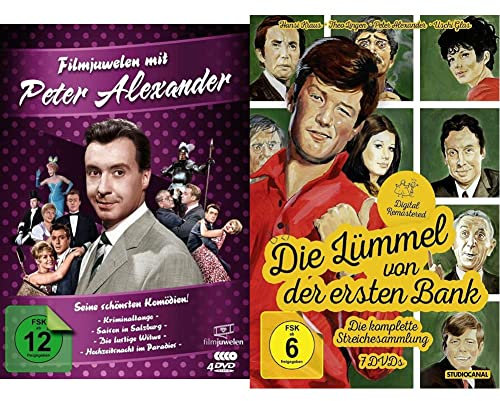 Filmjuwelen mit Peter Alexander: Seine schönsten Komödien! [4 DVDs] & Die Lümmel von der ersten Bank - Die komplette Streichesammlung (7 Discs, Digital Remastered)