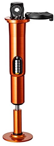 Granite Stash RT Compact Ratchet MTB Stem Multitool with 9 Bits Stored Inside Tapered Bike Fork Steerer (Orange)