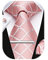 HISDERN hommes rose Plaid cravate mouchoir bouton de manchette pince à cravate ensemble formel fête de mariage cadeaux