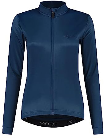 Rogelli Core Radtrikot Damen - Fahrradtrikot Langarm - Dunkelblau - Größe XL