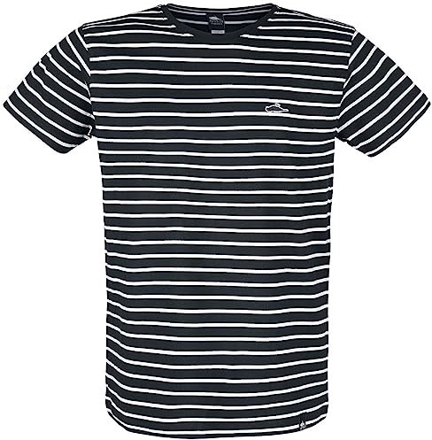 Atticus Daytrip Stripe Shirt Männer T-Shirt schwarz/weiß M 100% Baumwolle Rockwear, Streetwear
