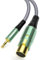 RAWAUX 3.5mm to XLR Female Cable 3m, XLR to Mini Jack Stereo Aux Adapter Unbalaned Microphone Cable for Speaker, Amplifier, Camera, Laptop, iPad