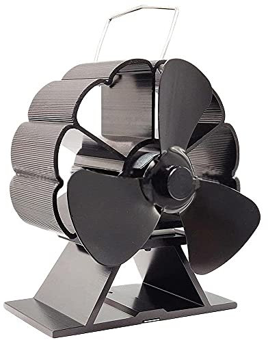 Ventilateur de cheminée, Ventilateur de brûleur de poêle avec 3 pales et poignée, Ventilateur de Dessus de poêle Silencieux à cyclage Thermique, pour poêles à gaz/granulés/Bois/bûches