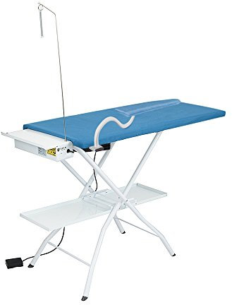 AEOLUS Professional Rectangular Heated Vacuum Ironing Board AS09 Foldable Folding Ironing Board Temperature Control Adjustable Height Ironing Arm Energy Efficiency A++ (44x19.7 in)