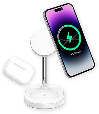 Adam Elements Omnia M2+ MagSafe 2 +1 Wireless Charging Station für iPhone 13, 14, 15