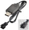 Aliwisdom USB Chargeur Câble RC Universel avec connecteur SM-3P Plug pour 2S 7.4V LiPo Batterie, Compatible Voiture RC Bateau RC Drone RC Avions RC et Autres Jouets télécommandés.