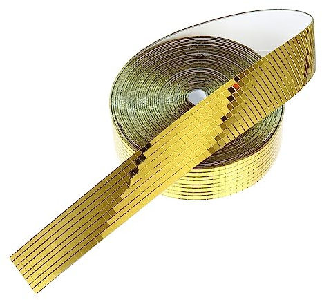 OSALADI 1rouleau Carreaux Mosaïques Autocollants Carrés Miroir Décoration Murale Accessoire Artisanal Pour Salon Et Intérieur