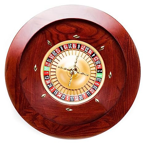 MObyat Roulette-Räder-Set aus Holz, für Freizeit, Tischspiele, Casino-Qualität, Präzisions-Kugellager, Aluminiumschale für einen Spielabend zu Hause