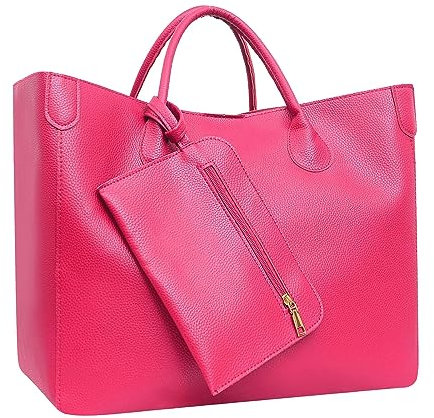 Sac de plage rose sac fourre-tout pour hommes femmes plage fourre-tout de sac fourre-tout ouvert lavable sac à main creux pour plage Silicone panier marché du sport Camping De Plage (Pink, One Size)