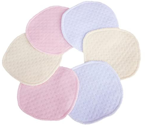 6 coppette assorbilatte lavabili a 3 strati ultra sottili per mamme, super assorbenti e a prova di perdite, in cotone pettinato, 12 x 12 cm