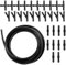 4 M Universal Scheibenwaschanlage Schlauch, Wischwasserschlauch Reparaturset, Automotive Schlauch, mit 30 Stücke Schlauchverbinder