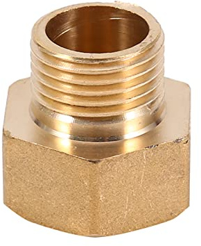 1pc Adaptateur de Réducteur de Bague Hexagonale pour Tuyau D'eau en Laiton 1 2 BSPT Mâle et 3 4 BSP Filetage Femelle Raccord de Tuyau en Laiton, Bague Hexagonale, Adaptateur