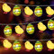 Lichterkette Ostern,2M 20LED Micro Oster Lichterkette,Osterküken Lichterkette,Lichterkette Innen Ostern,Huhn Lichterkette,LED Ostern Küken Lichterketten,Lichterkette Außen Ostern,Ostern String Licht