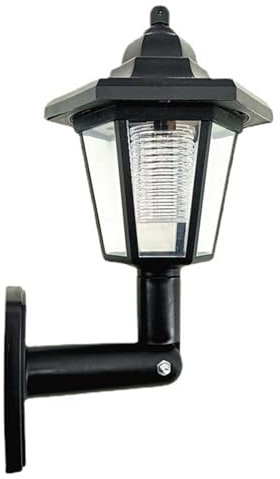 Colcolo 2x Solar Hex Lichter Garten Landschaft, lampe Veranda Lichter Solar Leuchte Halterung Lampe für Garage Terrasse Eingangsbereich Hof