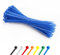 Abacus Range Small Cable Ties 2.5mm x 100mm, Pack of 100, Secure Self-Locking, 4” Nylon Zip Ties, High Tensile Strength Premium Blue Cable Tie for Home, Office, Cables, Wires, Garden, DIY Projects