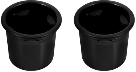 ULTECHNOVO Plastic Cup Holder Insert 2-Pack 3.5 Inch Diameter for Car Sofa Boat Rv Truck Spill-Resistant Drink Holder and Small Item Organizer