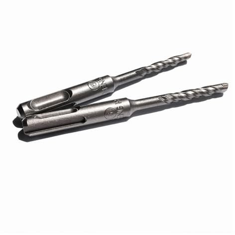 2PCS 3-10mm*85-110mm Solid Alloy Tip SDS Plus Round Shank 4 Hollow Hammer Drill Bits(3mm)