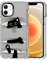 MOSNOVO Coque pour iPhone 12 / iPhone 12 Pro - Housse Fine Transparente Antichoc en TPU + PC [Protection Contre Les Chutes de 2 m/Anti-Pelage] - Chat Noir caché