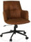 hjh LIVING Homeoffice Stuhl gepolstert SOLAO Life Schreibtischstuhl Drehstuhl höhenverstellbar, Stoffbezug Braun