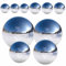 Edelstahl Gartenkugel,Counius 10 Stück Edelstahlkugel,Schwimmende Teichkugeln 25-100 mm Spiegelpoliert Hohlkugel Reflektierende Gazing Ball,Nahtlose Dekokugel für Hausgarten Ornament Party Dekoration