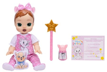 Disney Darlings Marie Deluxe-Funktionspuppe 13 / 33 cm | lizenziert von Jakks Pacific, mit interaktiven Funktionen und Zubehör – das perfekte Geschenk für Mädchen ab 3 Jahren