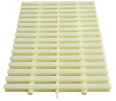 Splicing Swimming Pool Grille, Gutter Overflow Grate, Drain Gutter Guard Cover, Outlet Drainage Grate Cover For Showers(Width25cm-10PCS), Beige,