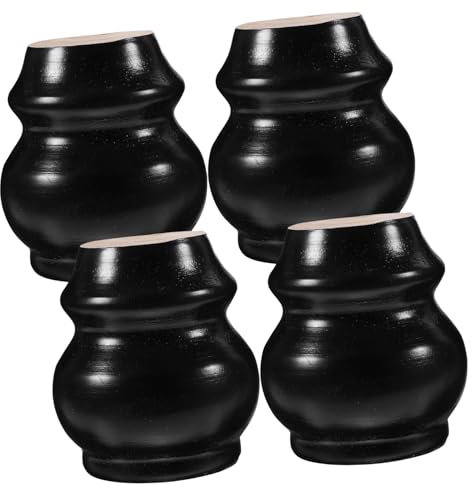 Angoily 4stücke Massivholz Möbelbeine Für Sofas Tische Kommoden Sessel Dunkel Lackiert Mit Stockschrauben Befestigt Für Langzeitgebrauch