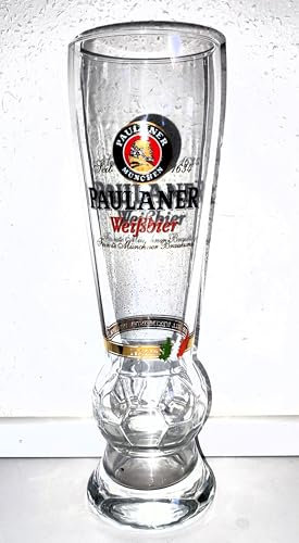 Rahm Paulaner/Weißbier Glass/Exklusiv-Glass/Italy/1 x 0.5 litres/Bierglas/Gläser/Weizenglas