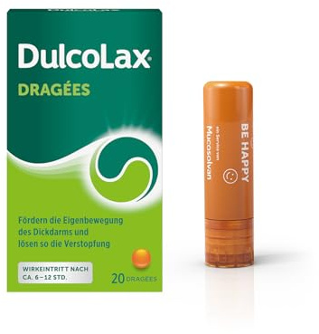 Set mit DULCOLAX Dragees 5 mg magensaftresistente Tabletten (20St) + Lippenpflegestift