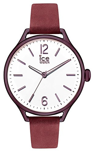 Ice-Watch - Ice Time Red Purple - Rot Damenuhr mit Lederarmband