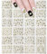 ALLYDREW 24 Sheets Gold & White Henna Nail Stickers Mandala Nail Stickers Vines Nail Art